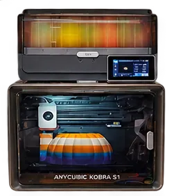 Impressora 3D Anycubic Kobra S1 Combo imprimindo